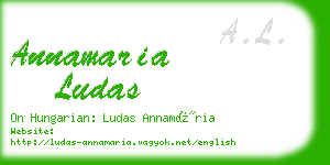 annamaria ludas business card